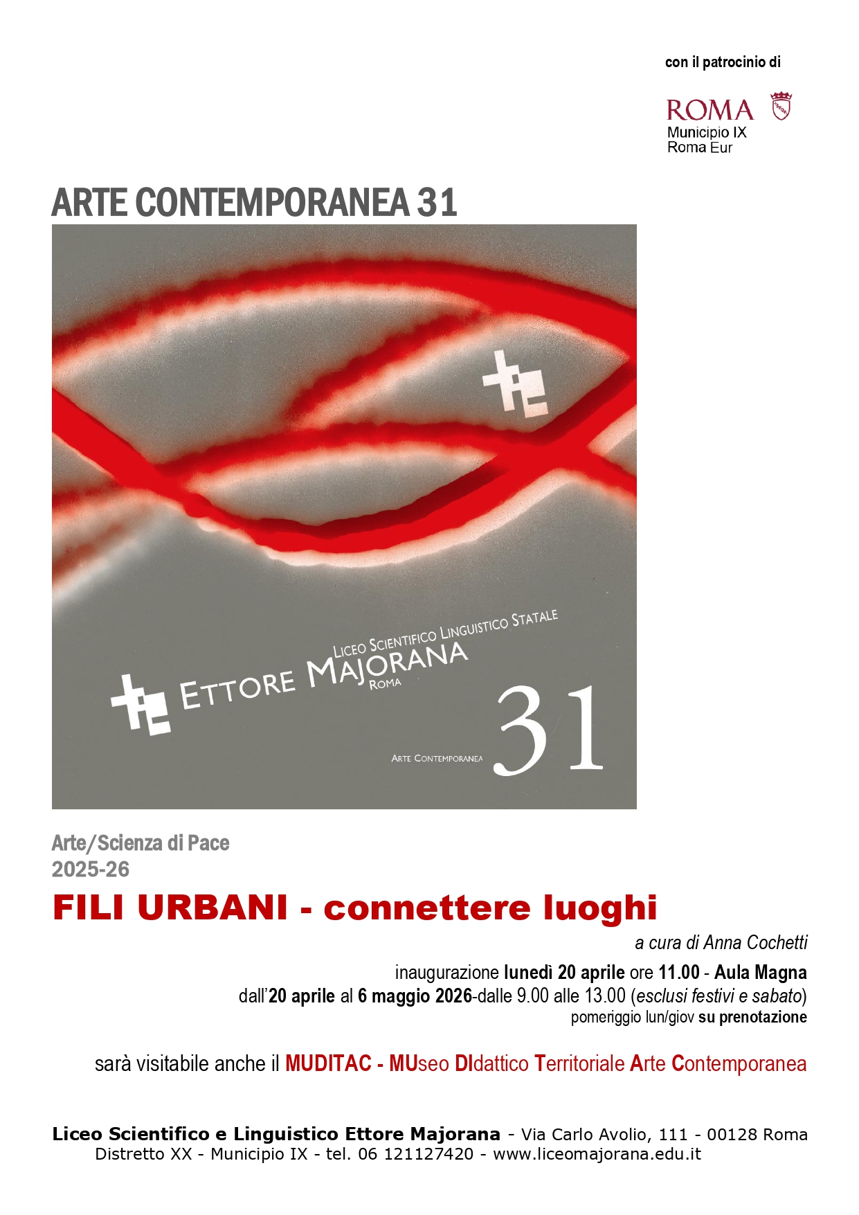 ARTE Contemporanea 31 Majorana 2026