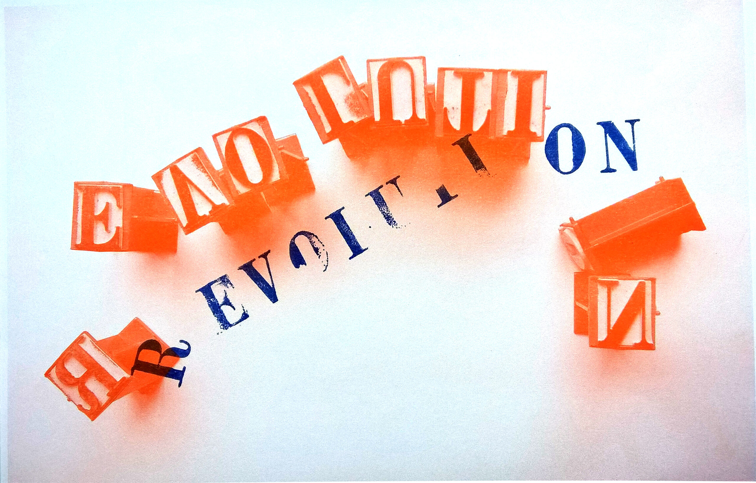 Arduini Massimo_2 R_Evolution 2018 risograf print on paper 29,7x42 cm ITALY
